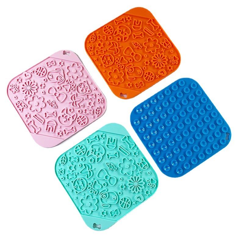 Pet Licking Mat, Pet Utensils, Dog Slow Food Mat, Meal Mat, Suction Cup, Slow Food Mat, Cat and Dog Licking Mat