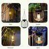 Solar Outdoor Lights Hanging Solar Lantern Metal Solar Lights Outdoor Water Resistant Solar Lights Lamp for Outside
