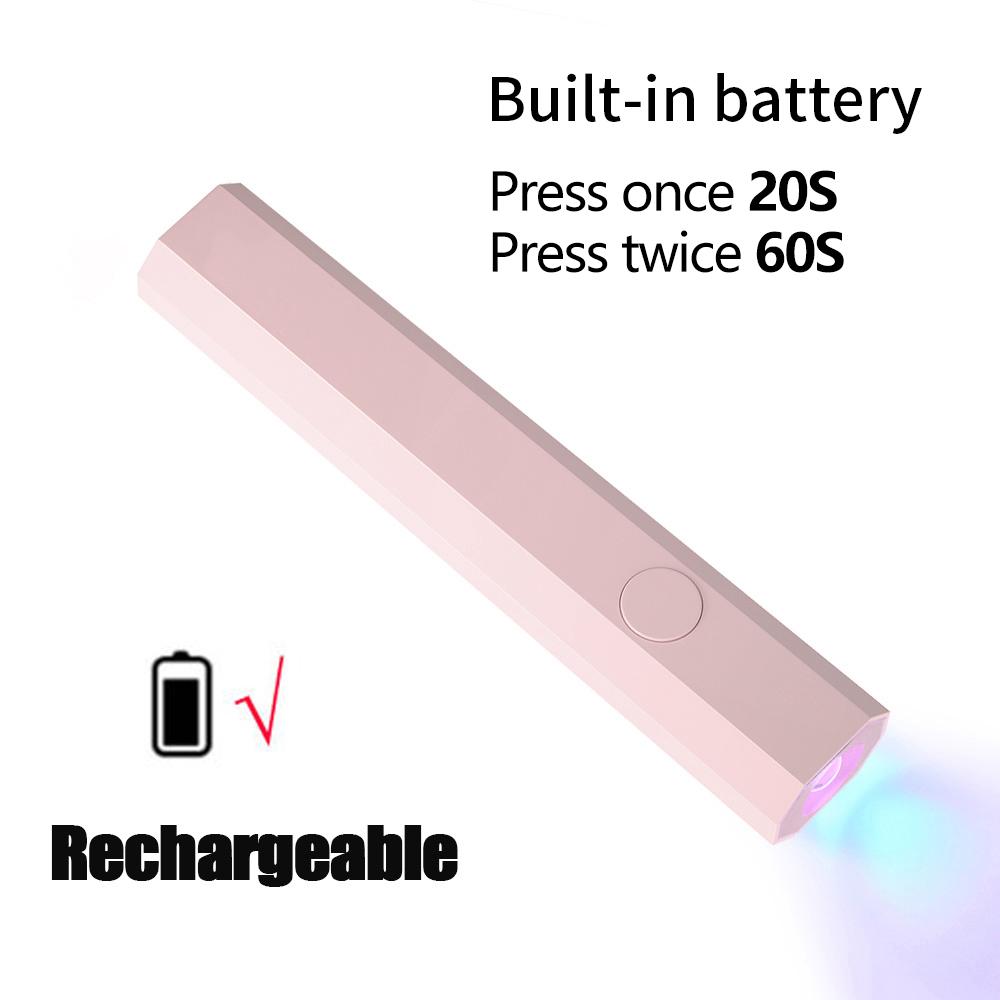 LINMANDA Portable Handheld Mini Nail Lamp for Gel Polish Quick Dry Flashlight Pen USB Nail Dryer Machine UV LED Nail Lamp
