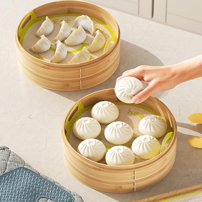 Round Cartoon Silicone Steamer Mats (10 Pcs)
