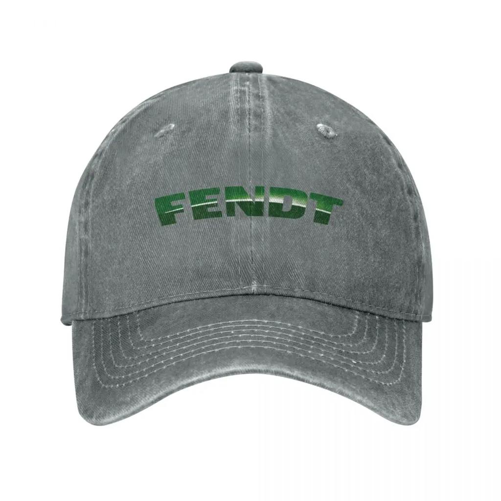 Fendt Farming Baseball Caps Vintage Distressed Denim Washed Tractor Agriculture Outdoor Unstructured Caps Hat
