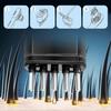 Hair Growth Massage Comb with Hair Oil Dispenser Red Blue Light AntiHair Loss High Frequency Vibration Scalp Massager