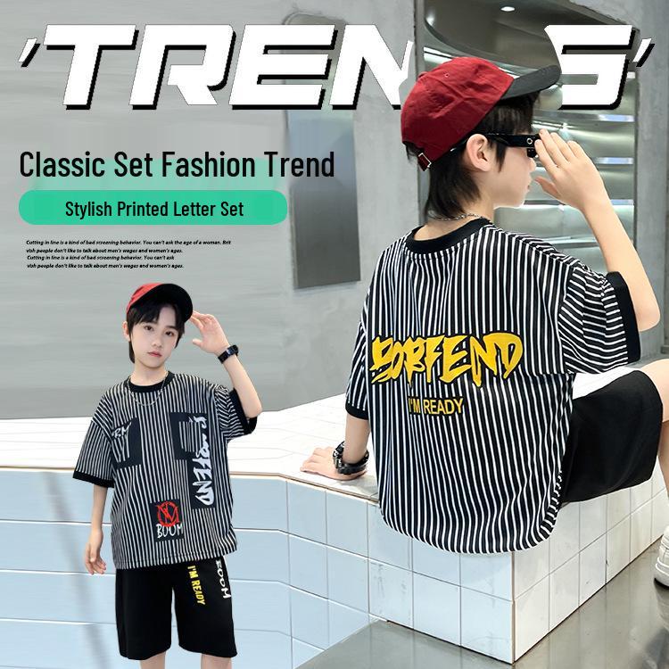 

Boys Summer 2025 Trendy Sports Suit - Light and Cool 150 cm