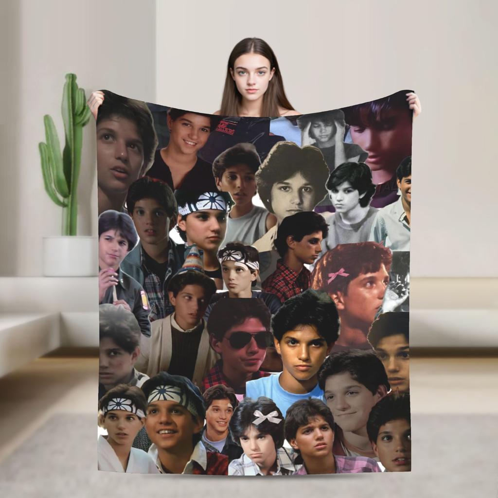 Ralph Macchio Blanket Quality Super Soft  Throw Blanket Winter Camping Living Room Print Bedspread