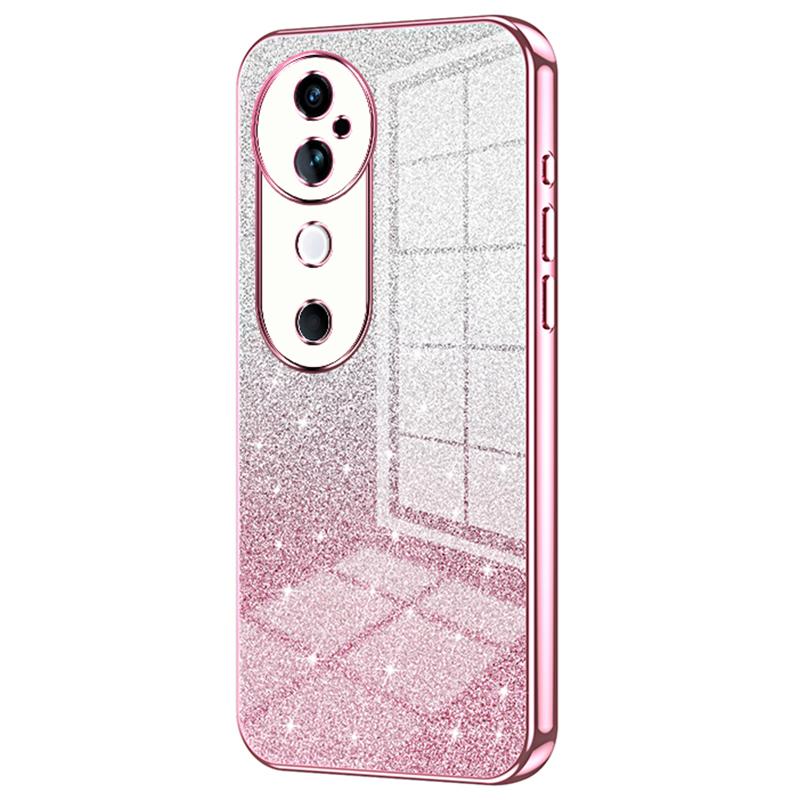 

For vivo S19 5G Case Bling Gradient Glitter Soft TPU Phone Cover Pink