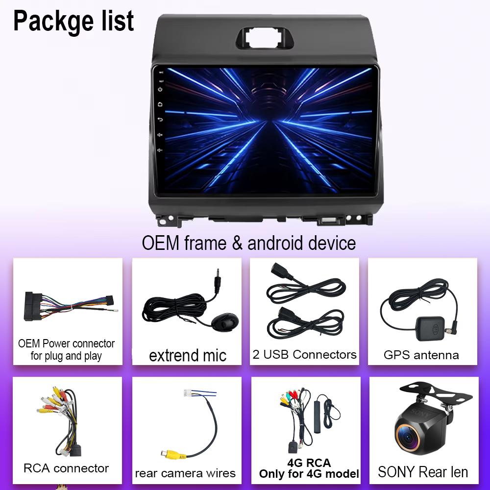 Android 14 Wireless Carplay Auto Radio For Kia Ray 2011 - 2017 Car Multimedia Player GPS 4G WIFI Navigation Stereo NO 2DIN DVD