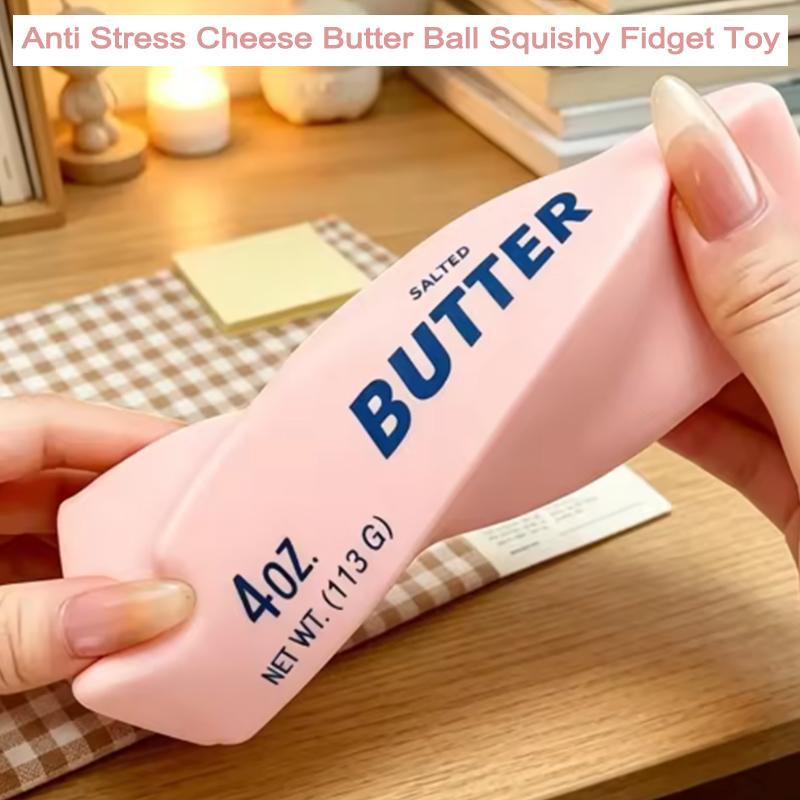 6A-Simulated Butter Stick Squishy Toy Slow Rising Soft Fidget Pinch Toy Stress Relief Kids Adults Gift-5V