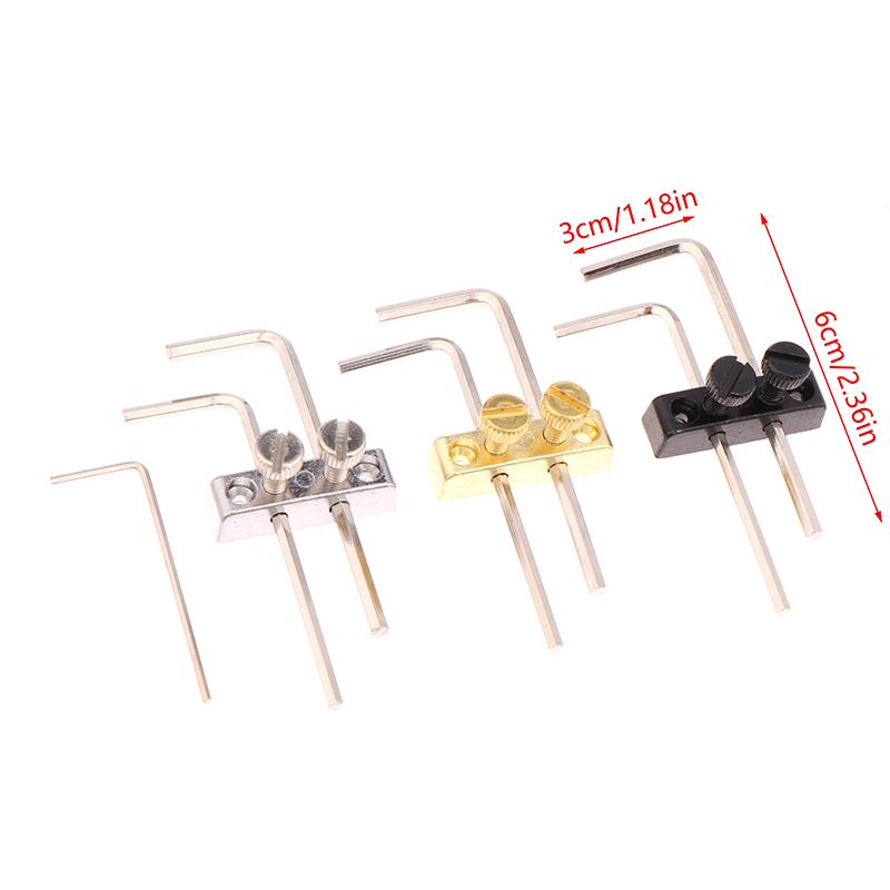 1Set Guitar Headstock Mounted Allen Key Headstock Wrench Holder Tools For Tremolo Guitar Bass With Mounting Screws