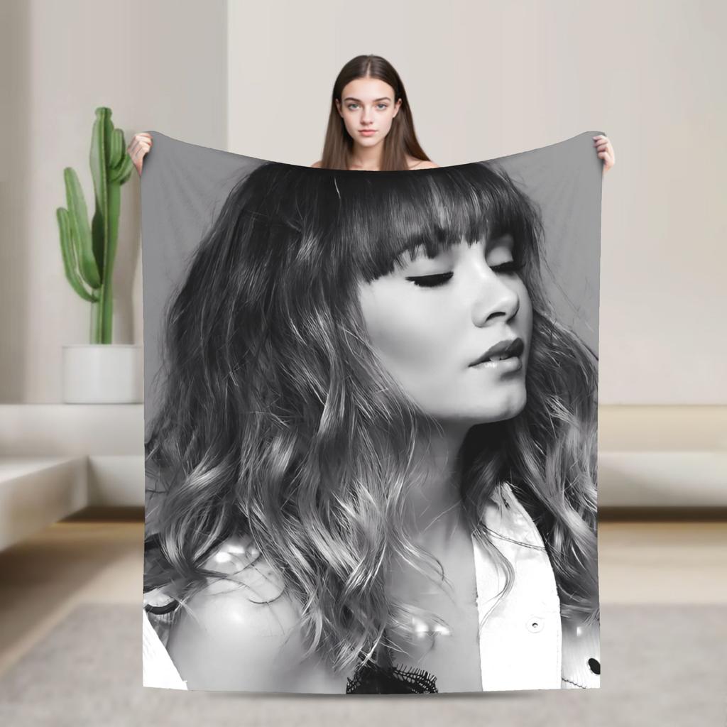 Singer Aitanaed Album Ocana Blanket  Travel Office Flannel Bedding Throws For Home Decor Warm Soft Customized Quality Bedspread