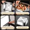 Stainless Steel Freshness-Keeping Box Leakproof Lunch Box Anti-Drip Sealed Storage Box  Picnic