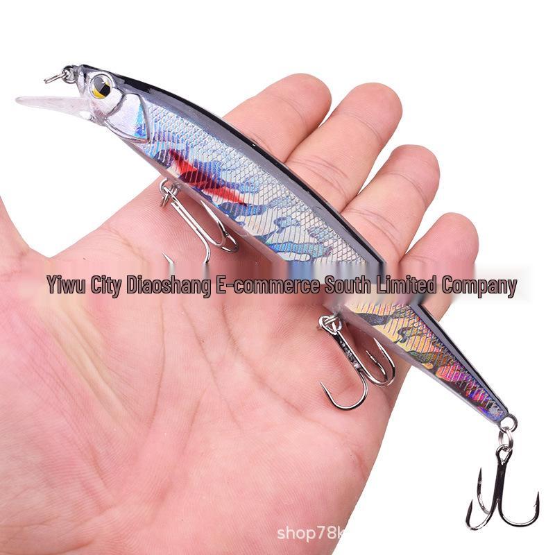 14cm/18.5g Realistic Sliding Weight Minnow Lure for Long Cast Aspius Fishing