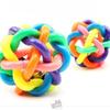 Pet Dog Ball Toys Colorful Bell Woven Toy Popular Dog Bite Resistant Rubber Pet Chewing Playing Fetching Nice Ball Products