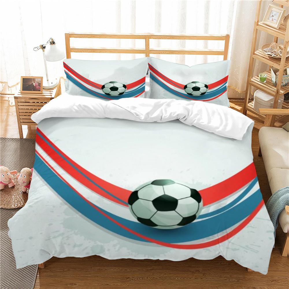 Sports Duvet Cover King Size Bedding Soccer Home Textiles 3D Printed Soft Quilt Cover Woman Man Bedding Cover Bed Sets