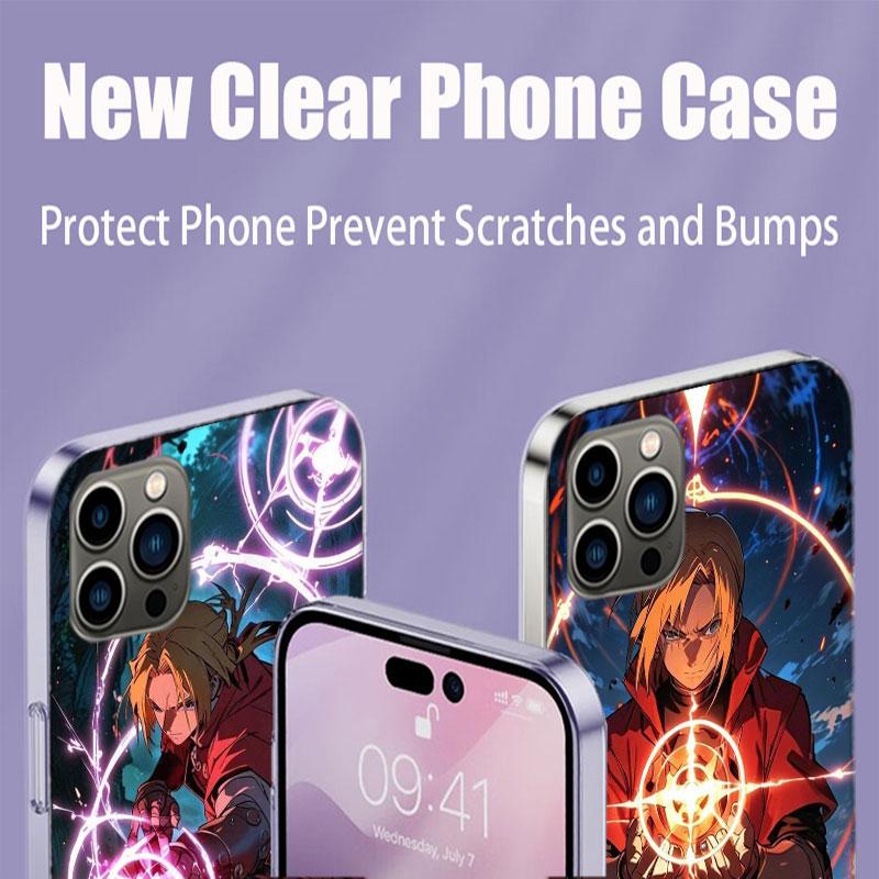 Anime F-Fullmetal A-Alchemist_ Brotherhood Phone Case For Iphone 17 Air 15 Pro 14 Plus 16 Pro Max 17E 16E 12 13 Mini 11 Cover C