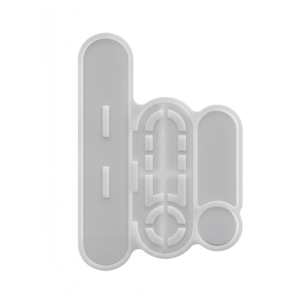 

White Indicator Board Epoxy Mold Silicone DIY Accessories Silicone Mold Splicing Irregular Desktop Decorative Indicator Board