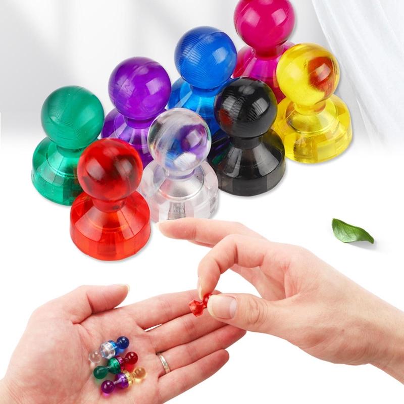 10 Counts Magnetic Push Pins for Fridge Calendars School Whiteboards Bulletboard