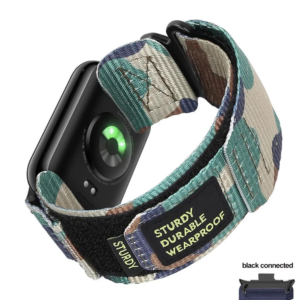 Nylon Loop Strap For Redmi Watch 5 4 Sport Bracelet Interchangeable Wristband For Xiaomi Mi Band 9/8 Pro Adjustable Watch Strap