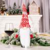 Knit Adorable Wine Bottle Cover Featuring Long Bearded Noface Design For Fun Festive