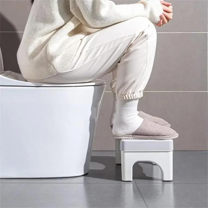 Tabouret de Pied de Toilette de Salle de Bain Épais Durable Aide à l'Accroupissement Repose-Pieds pour Adultes Enfants et Femmes Enceintes Tabouret Marche Pied de Toilette pour la Maison