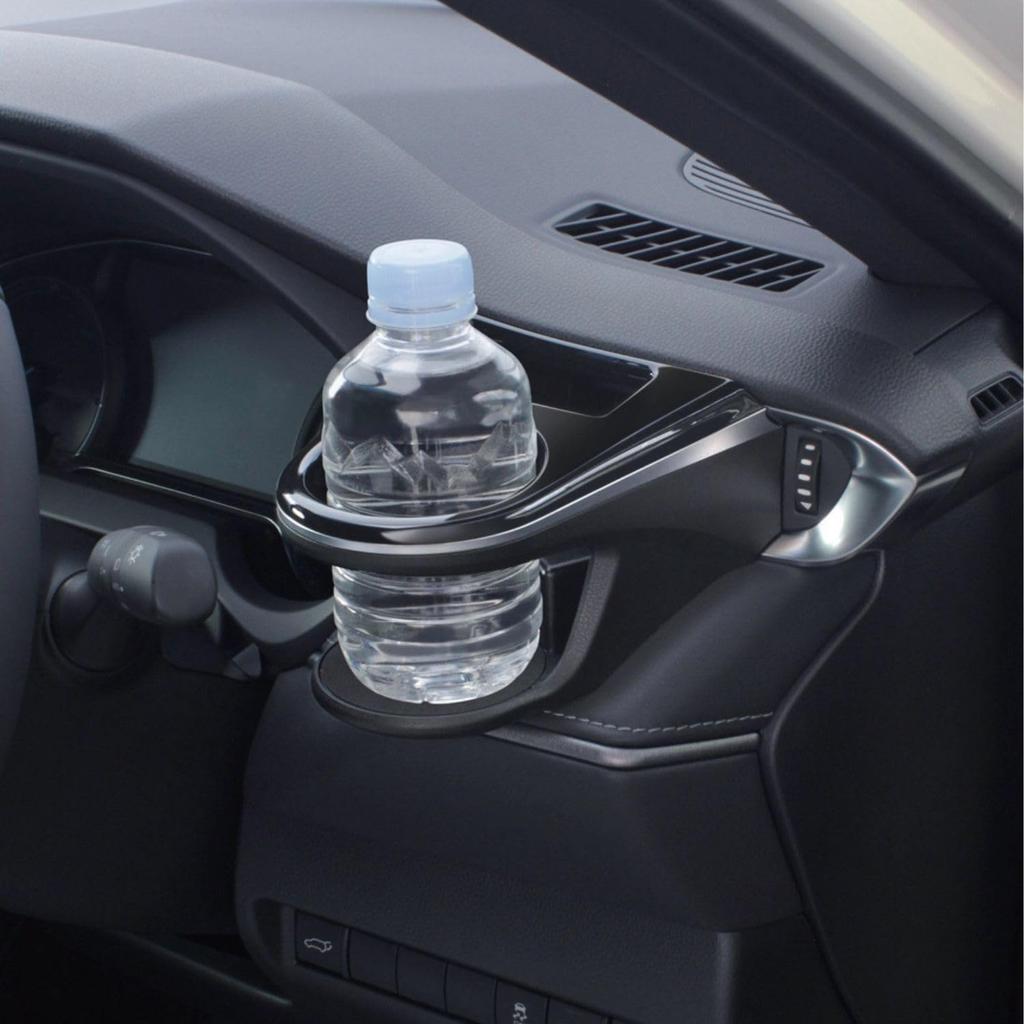 Tsuchiya Yac 80 Series Harrier Air Conditioner Drink Holder Set Left & Right Black/Silver for Driver & Passenger Seats