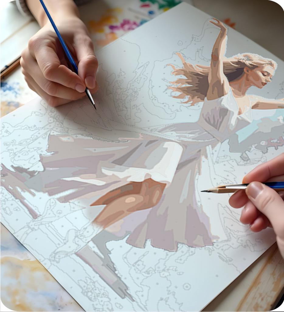 Paint By Numbers Picture 40X50 Cm Massido Dancing Woman