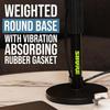 Shure by Gator Microphone Stand – Desktop Straight Type with Vibration-Absorbing Round Base SH-DESKTOP1 – Black