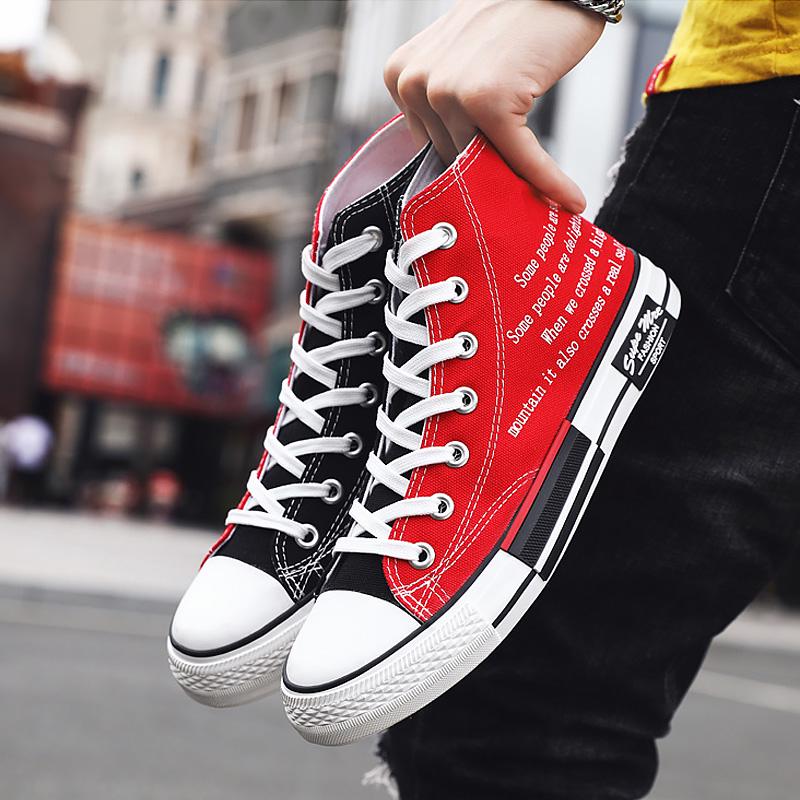 Vulkanisierte Turnschuhe Männer High Top Frühling Sport Schuhe Unisex Plattform Turnschuhe Jungen Laufschuhe Casual Schuhe 2024 Neue Ankunft