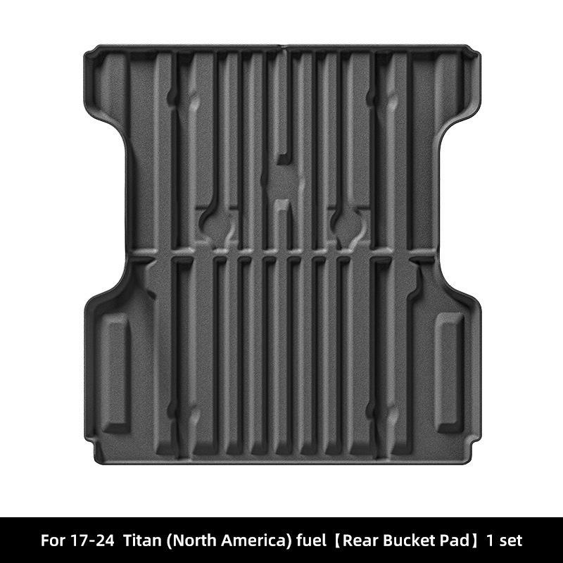 Nissan Titan 2017-2024 TPE Floor Mats & Rear Bed Liner Trunk Mat