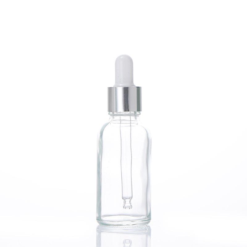 10ml Clear Glass Essential Oil Bottle with Dropper and 30ml Serum Decanting Bottle, Empty for Cosmetic Samples