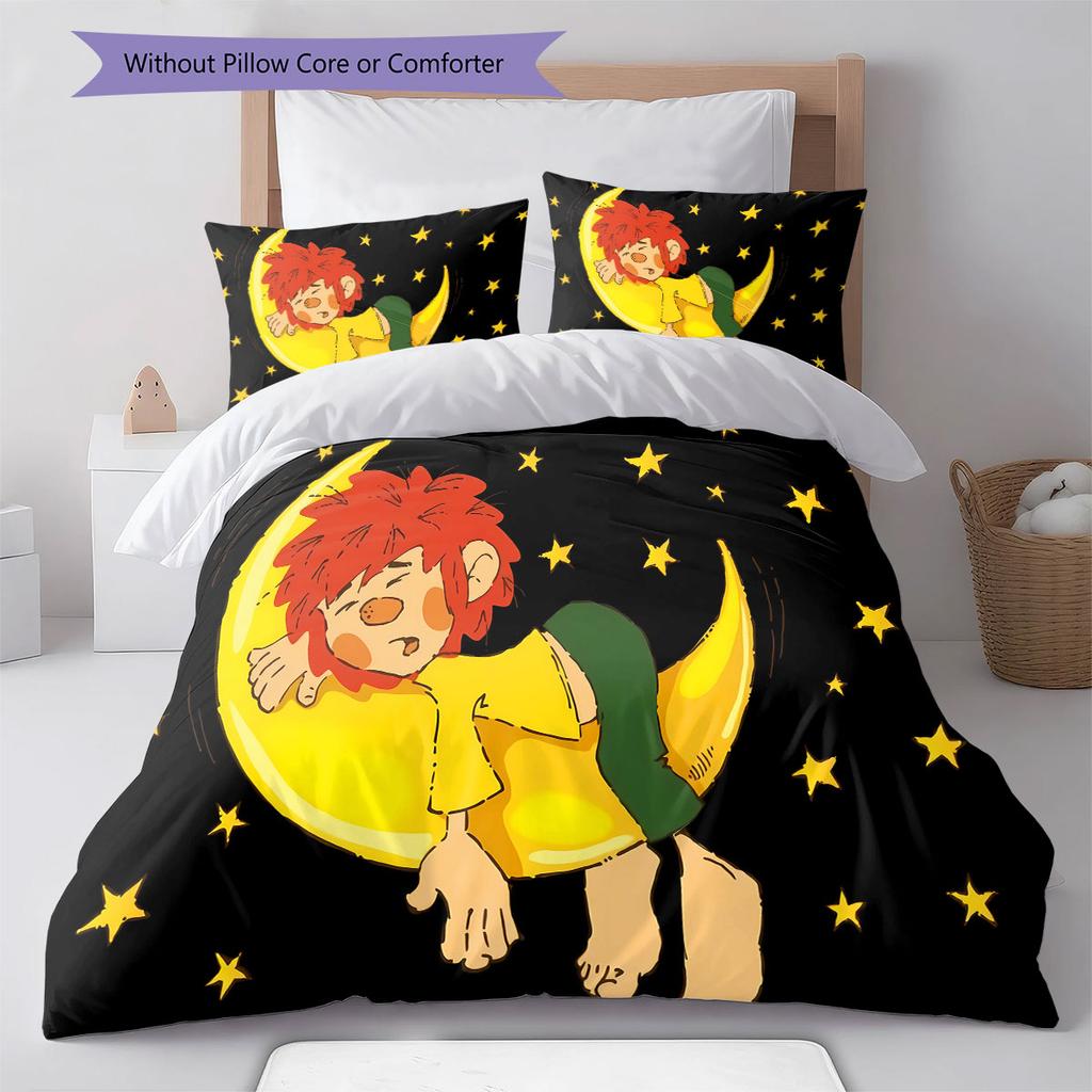 Meister Eder und sein Pumuckl Pattern Bedding,Quilt Set Quilt Cover Pillowcase Home Birthday Gift(1 * duvet cover + 2 * pillowcase, without core)