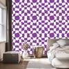 Free checkerboard wallpaper purple for living room and bedroom 50x1000