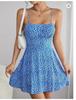 2026 Spring/Summer Floral Spaghetti Strap Beach Dress for Women