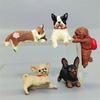 Computer Decor 5pcs Cute Funny Mini Dog Figurines Plastic Car Accessories And Christmas Bulbs Fast Shipping