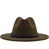 Women S British Style Cashmere Large Brim Fedora Hat 56 58cm