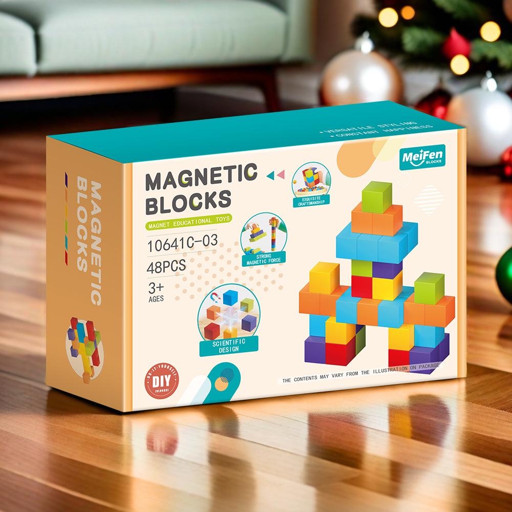 DIY Magnetic Blocks Building Toy - Educational Early Learning Construction Set for Kids