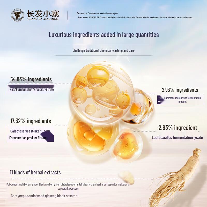 Changfa Xiaozhai Rice Water Triple Probiotic Anti-Dandruff Shampoo