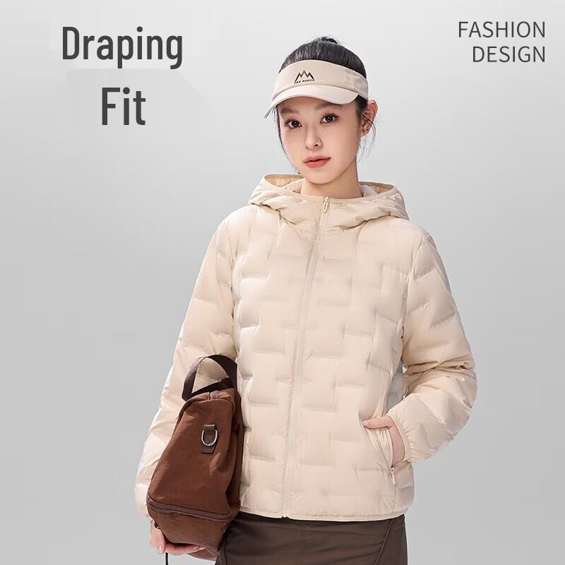 Hengyuanxiang Women's Lightweight Hooded Down Jacket