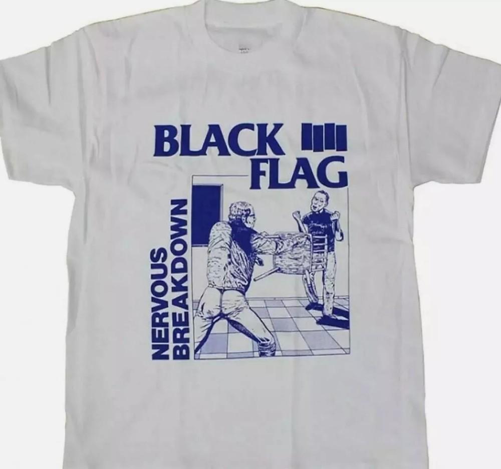 Black Flag TShirt Nervous Breakdown Punk Band Tee Unisex T-Shirt XXL