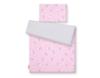 Double-sided 2-piece Cotton Children's Bedding - Pink/gray Bunnies