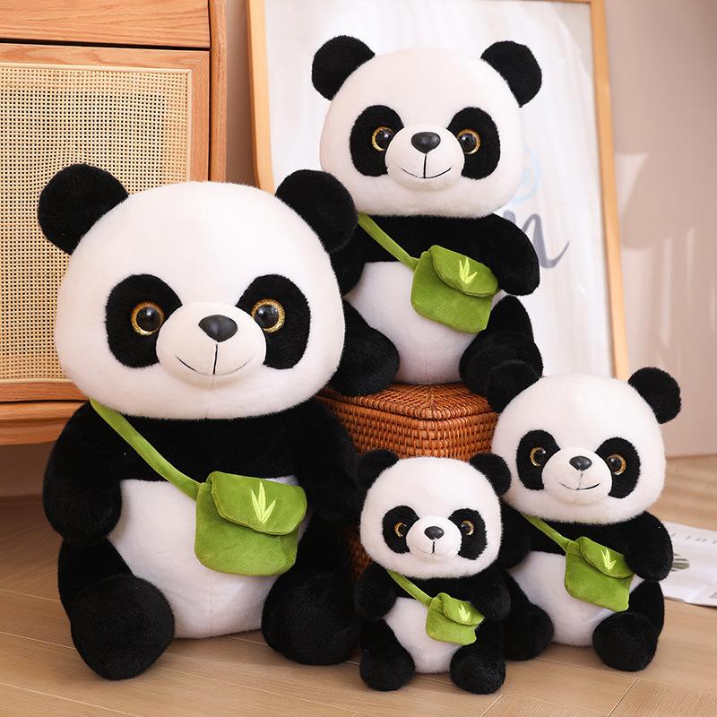 New Backpack Panda Doll Plush Toy National Treasure Giant Panda Doll Cloth Doll Children's Day Gift for Women