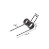 3Pcs Wire 1.2x11mm Black Plated Steel Double Torsion Spring Sturdy Replacement for Industrial Equipment Maintenance