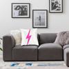 Pink Lightning Bolt Throw Cushion Pillow Cover Pillowcase Lightning Bolt Aviator Nation Preppy Cute Cheap Aesthetic Hot Pink