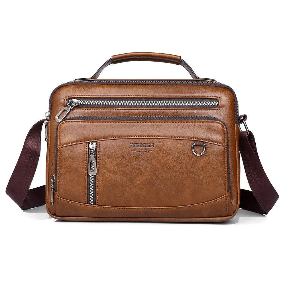 Men's Large Capacity Business Casual Commuter Crossbody Bag