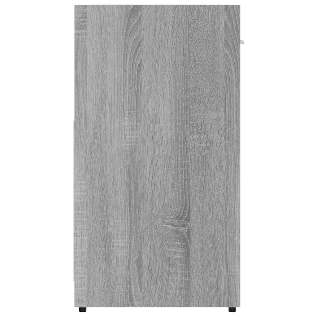 Bathroom Cabinet Gray Sonoma 60 X 33 X 60 Cm Particleboard
