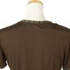 Fendi Logo Short Sleeve T-shirt Pi Pink Brown Rayon Women Used