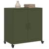 Sideboard Olive Green 68 X 39 X 72 Cm Steel