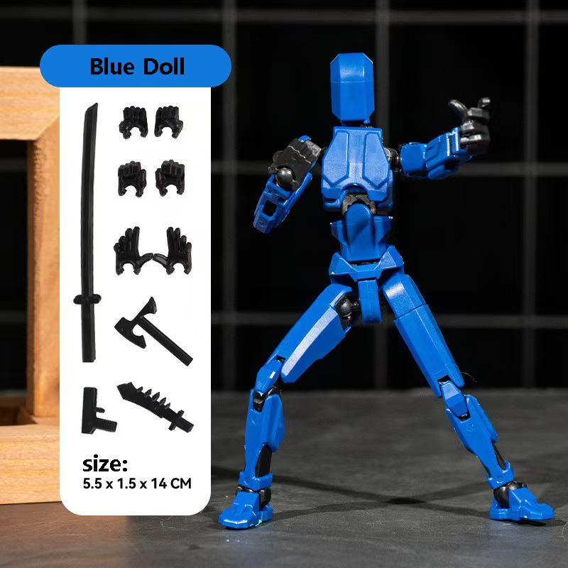 3D Multi-Jointed Movable Shapeshift Robot Joint Dog Creative Printed Mannequin Dummy Action Model Doll Toys for Children's Gifts