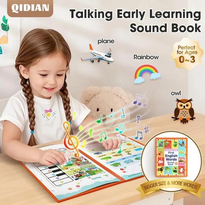 First English Words Sound Book, My First English Sound Toy,470+ Words, 21 Themes, Speak and Spell, Fun Word Game for Educational Language