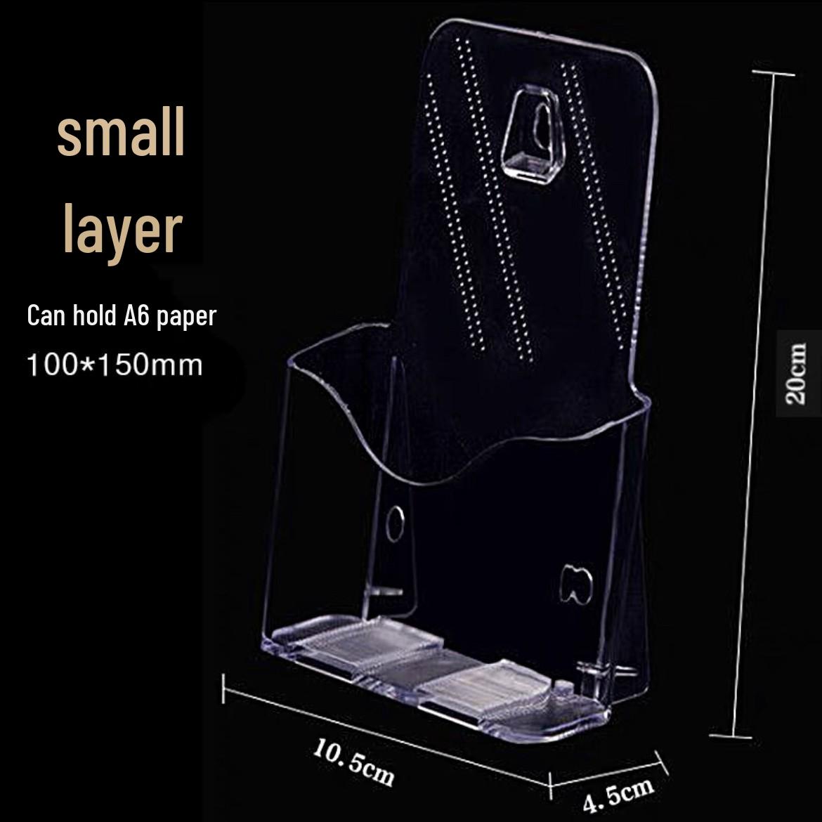 Transparent Multi-layer Acrylic Document and Paper Holder for Desktop and Bookshelf