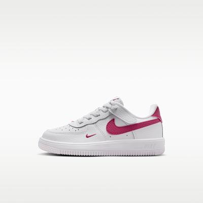 Nike Force 1 Low EasyOn Fabric Low top Skateboard Shoes White Children 29.5